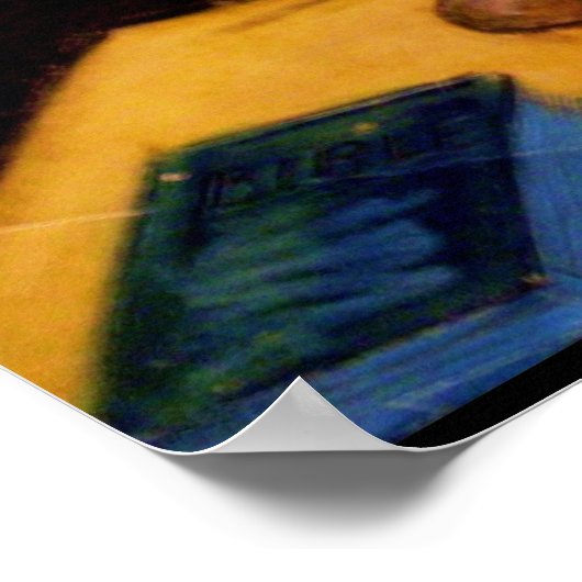 GOD BLESS UNSER FAMILIENposter Poster (Ecke)