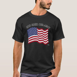 GOD BLESS UNUR ARMY mit US-Flagge T-Shirt