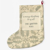 God bless us everyone Dickens Christmas Carol Großer Weihnachtsstrumpf (Rückseite)