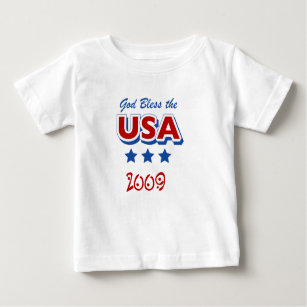 God Bless USA 2009 Säugling T - Shirt