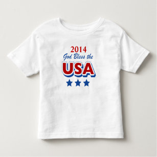 God Bless USA 2014 Kleinkind T Shirt Template