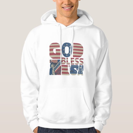 GOD BLESS USA HOODIE (Vorderseite)