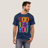 GOD BLESS YOU Positive bunt T-Shirt (Vorne ganz)