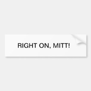 GOD BLESS YOU, SENATOR ROMNEY. AUTOAUFKLEBER