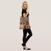 "GOD" bold statement Beige & Brown Shoulder Tote Tasche (Am Model)