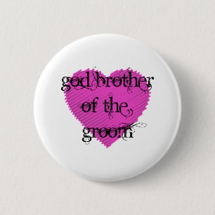 God Brother of the Groom Button