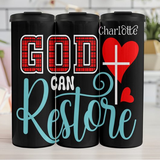 God Can Restore Everything Thermosbecher