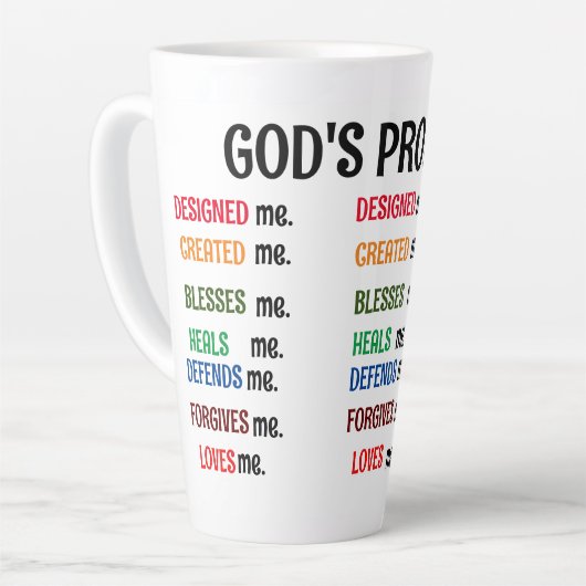 God design me And promise collection. Milchtasse (Linke Ecke)