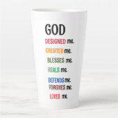 "GOD DESIGNED ME" - Letzte Tasse (Vorderseite)