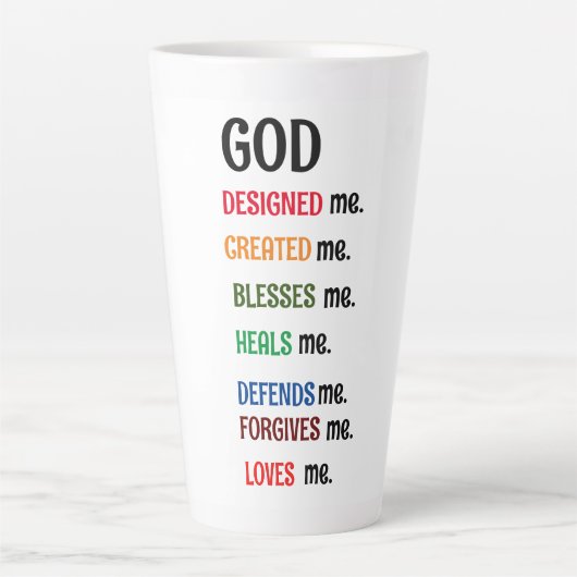 "GOD DESIGNED ME" - Letzte Tasse (Vorderseite)