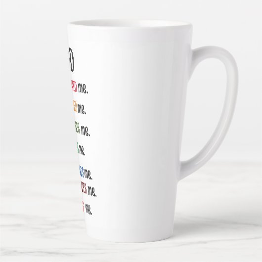 "GOD DESIGNED ME" - Letzte Tasse (Rechts)