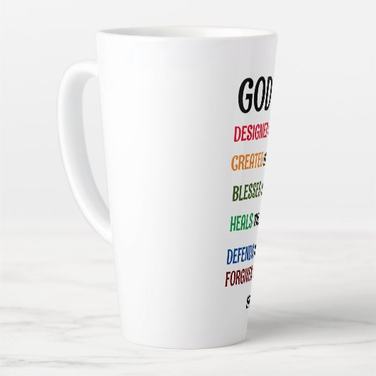 "GOD DESIGNED ME" - Letzte Tasse (Linke Ecke)