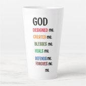 "GOD DESIGNED ME" - Letzte Tasse (Vorderseite)
