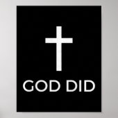 God Did Christian Faith Testimony Blessing Miracle Poster (Vorne)