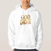 God Did It – Faith-Inspired Christian hoodie (Vorderseite)