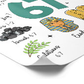 God Did It First 67 Meme Retro Christian Funny Fai Poster (Ecke)