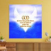 GOD Die Ewige Schöpfer Fraktal Kunstkomposition Leinwanddruck (Insitu (Wohnzimmer))