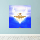 GOD Die Ewige Schöpfer Fraktal Kunstkomposition Leinwanddruck (Insitu (Holzboden))