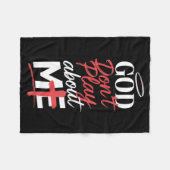 God Don't Play About Me Uplifting Sritual Expressi Fleecedecke (Vorderseite (Horizontal))