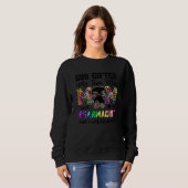 God Ed Me Two Titels Mama und Leopard Apotheker Sweatshirt (Vorne ganz)