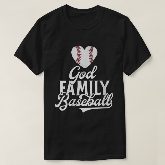 God Family Baseball Shirt Süd Christliche Mama Bas (Design vorne)