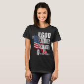 God Family Country American Flag Christian Patriot T-Shirt (Vorne ganz)