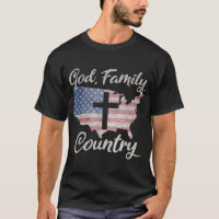 GOD FAMILY COUNTRY Christian Cross Vintage USA Ame
