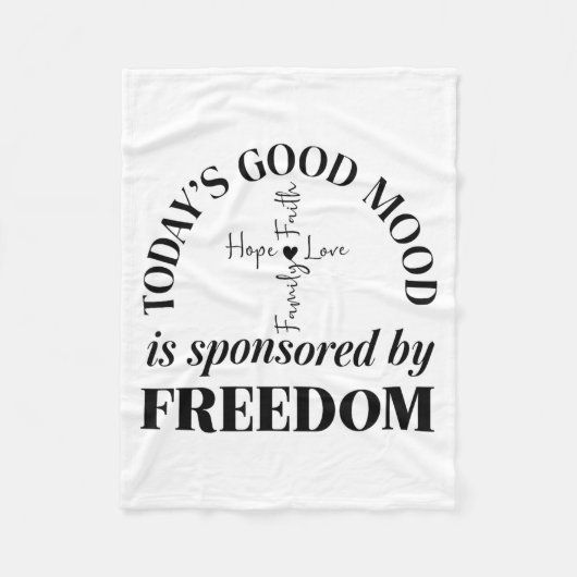 God Family Country Dom Faith Dom Family Love Cross Fleecedecke (Vorderseite)