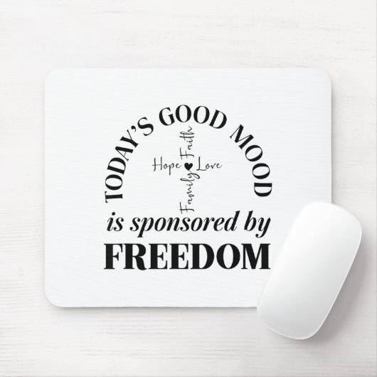 God Family Country Dom Faith Dom Family Love Cross Mousepad (Mit Mouse)