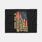 God Family Country Dom In That Order For Suprters Fleecedecke (Vorderseite (Horizontal))
