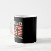 God Family Country Dom Usa Flag Cross Kaffeetasse (Vorderseite Links)
