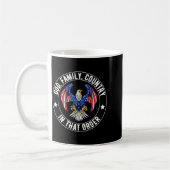 God Family Country In That Order Christian Patriot Kaffeetasse (Links)