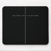 God Family Country In That Order For Suprters Men Mousepad (Vorne)