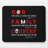 God Family Country  Mousepad (Vorne)