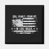 God Family Country Patriotic Faith Pride Usa For S Magnet (Vorne)