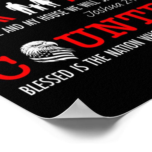 God Family Country  Poster (Ecke)