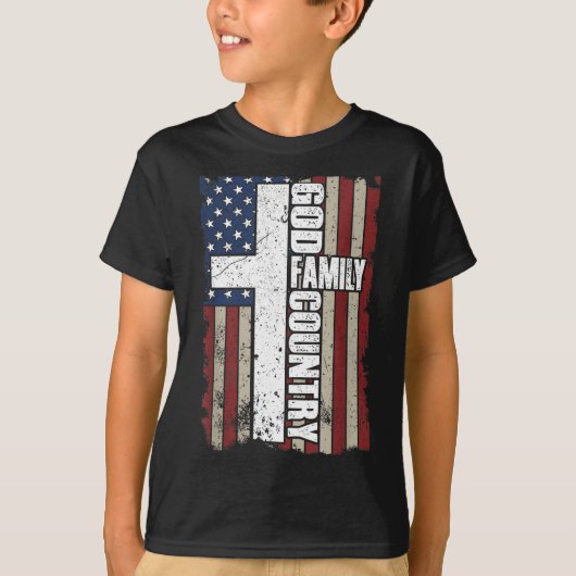 God Family Country T-Shirt (Vorderseite)
