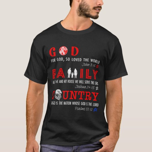 God Family Country T-Shirt (Vorderseite)