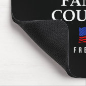 God Family Country Us Flag Christian Saying Dom Je Mousepad (Ecke)