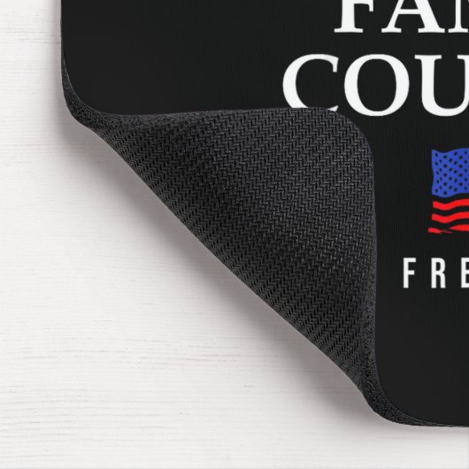 God Family Country Us Flag Christian Saying Dom Je Mousepad (Ecke)