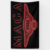 GOD FAMILY LAND EAGLE WINGS TRUMP 2024 MAGA BANNER (Vertikal)