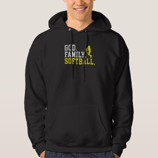 God Family Softball   Hoodie (Vorderseite)