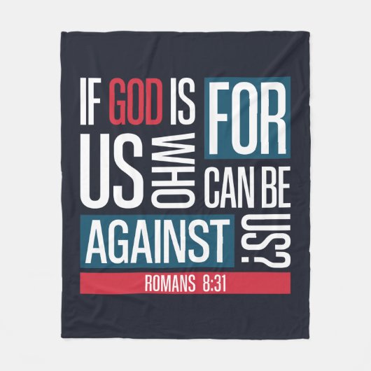 God for us fleecedecke (Vorderseite)