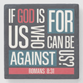 God for us steinuntersetzer (Vorderseite)