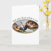 God gave Rock and Roll to you Karte (Gelbe Blume)