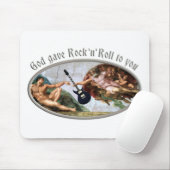 God gave Rock and Roll to you Mousepad (Mit Mouse)