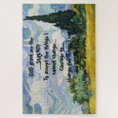 GOD gewährt mir die SERENITÄT auf einer bunten Lan Puzzle (Vertikal)