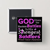 GOD gibt die schwierigsten Schlachten Button (Vorne & Hinten)