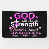 GOD gibt mir Kraft Banner (Horizontal)