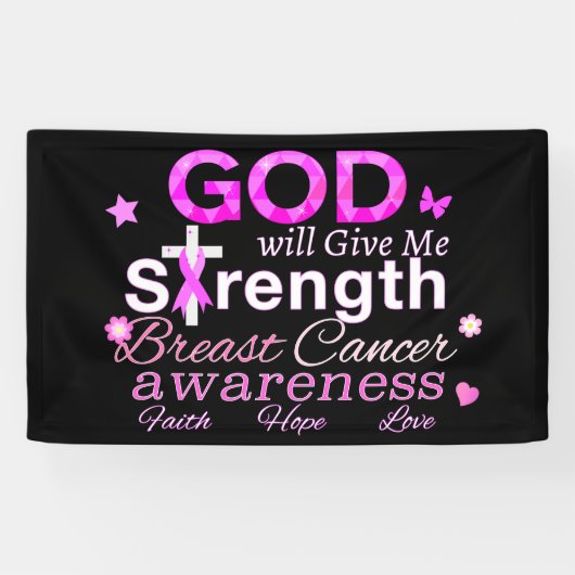 GOD gibt mir Kraft Banner (Horizontal)